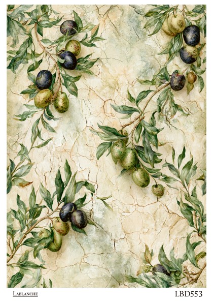 Reispapier "Olive 1" LBD553