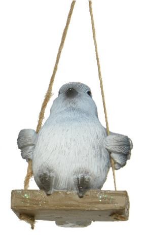 Figur auf Schaukel - Vogel (blau)