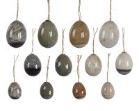 Anhänger "Osterei" - bunt (versch. Größen) - 12 Stk. Anhänger "Osterei" - bunt (versch. Größen) - 12 Stk.