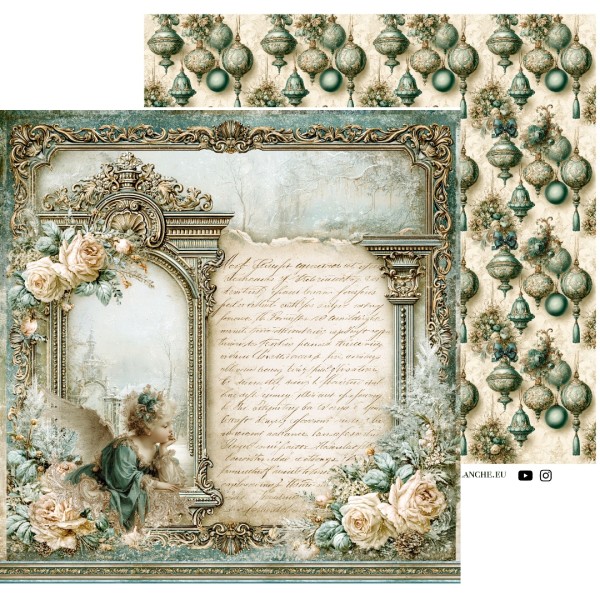 Designpapier "Viktorian Christmas" 1 LBA357