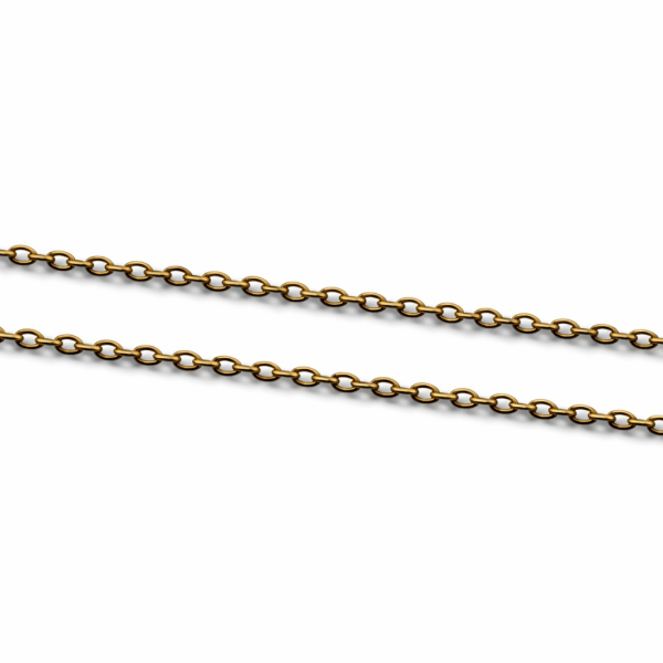 Kette in Antiklook - Farbe:Antik Gold - 2x 30 cm